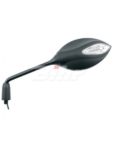 Espelho retrovisor com LED âmbar intermitente...
