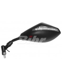 Espelho retrovisor esquerdo M10 âmbar com pisca-pisca em LED
