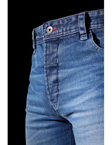 Pantalón Vaquero Furygan D12 X Kevlar Straight Azul lavado