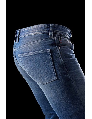 Pantalón Vaquero Furygan D12 X Kevlar Straight Azul lavado