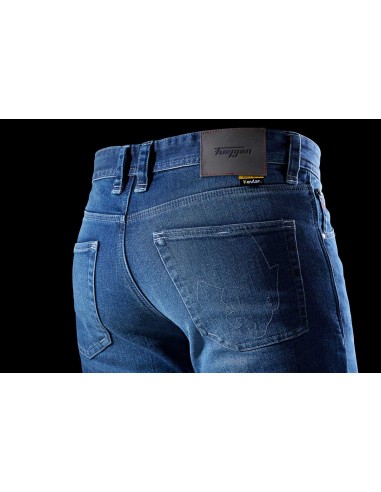 Pantalón Vaquero Furygan D12 X Kevlar Straight Azul medio