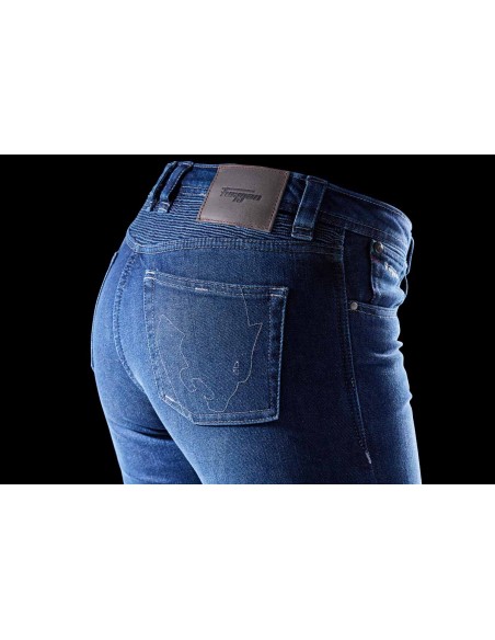 Pantalón Vaquero Furygan Purdey Evo Slim Azul medio