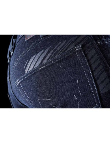 Pantalón Vaquero Furygan Tyron X Kevlar Slim Azul oscuro