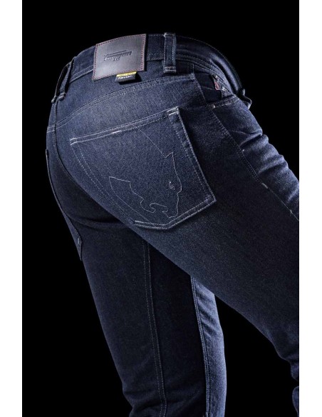 Pantalón Vaquero Furygan Kalvin X Kevlar Slim Azul oscuro
