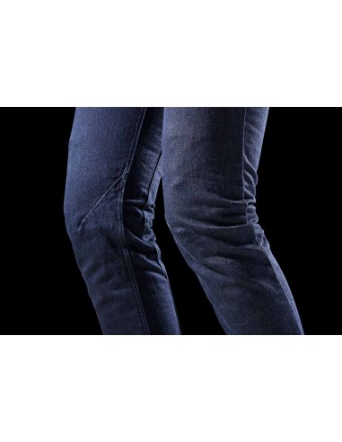 Pantalón Vaquero Furygan Nikita X Kevlar Mom Fit Azul oscuro