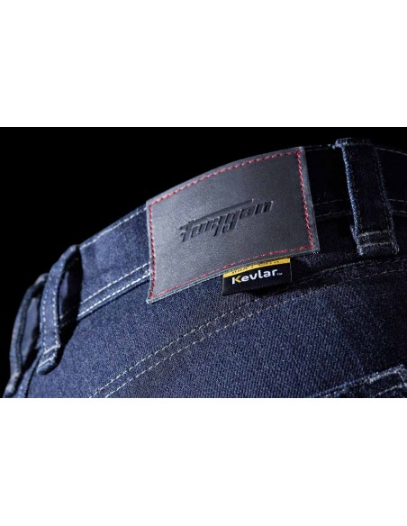 Pantalón Vaquero Furygan Nikita X Kevlar Mom Fit Azul oscuro