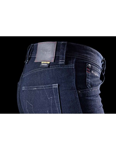 Pantalón Vaquero Furygan Nikita X Kevlar Mom Fit Azul oscuro