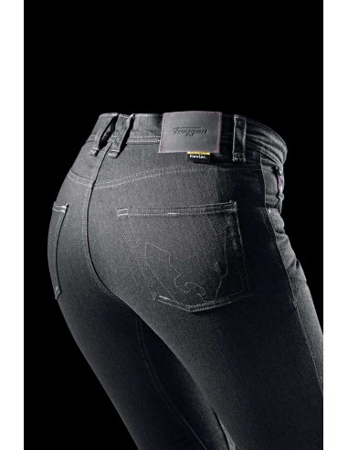 Pantalón Vaquero Furygan Nikita X Kevlar Mom Fit Carbono