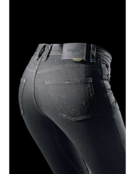 Pantalón Vaquero Furygan Nikita X Kevlar Mom Fit Carbono