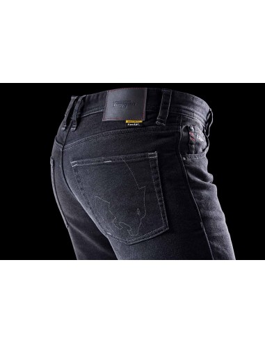 Pantalón Vaquero Furygan D12 X Kevlar Straight Negro
