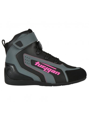 Zapatillas Furygan V4 Easy D3O Lady Negro y rosa