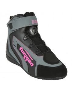 Zapatillas Furygan V4 Easy D3O Lady Negro y rosa 2