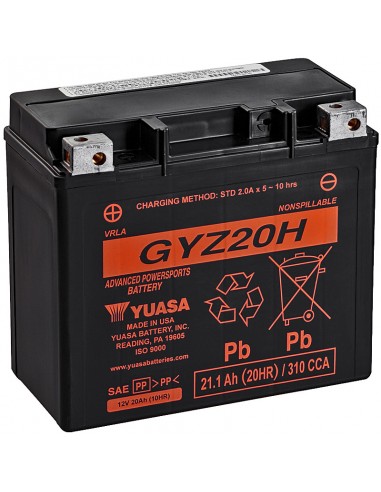 Batería de Ácido Yuasa GYZ20H High performance