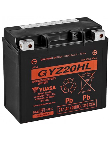 Batería de Ácido Yuasa GYZ20HL High performance