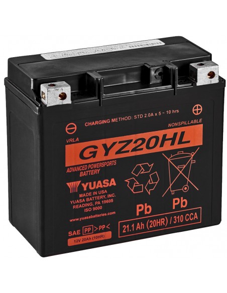 Batería de Ácido Yuasa GYZ20HL High performance