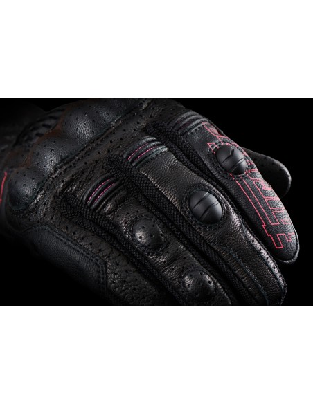 Guantes Furygan TD Air Lady Negro-blanco-rosa XS