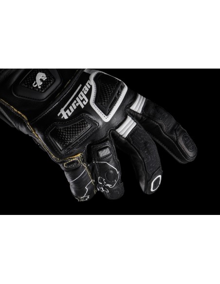 Guantes Furygan STYG20 X Kevlar Negro y blanco S