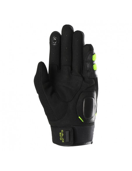 Guantes Furygan Galax Evo Negro y amarillo fluor S