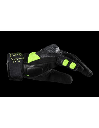 Guantes Furygan Galax Evo Negro y amarillo fluor S