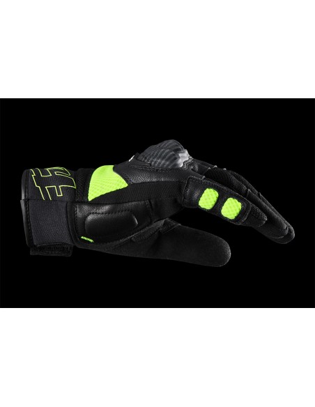 Guantes Furygan Galax Evo Negro y amarillo fluor S