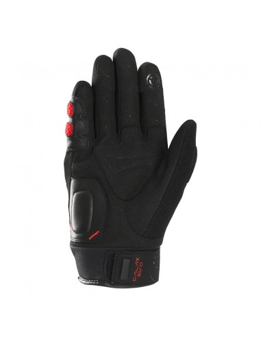 Guantes Furygan Galax Evo Negro y rojo S