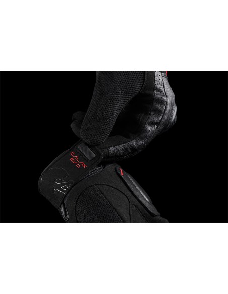 Guantes Furygan Galax Evo Negro y rojo S