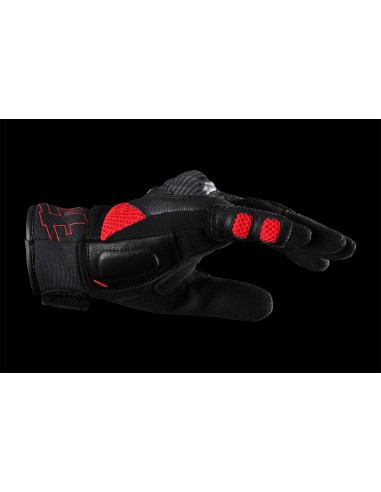 Guantes Furygan Galax Evo Negro y rojo S