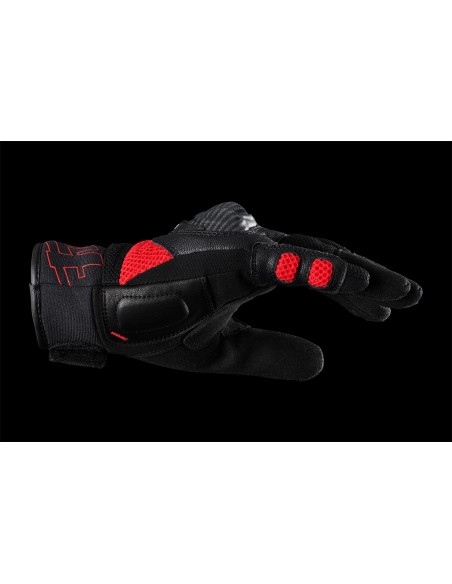 Guantes Furygan Galax Evo Negro y rojo S