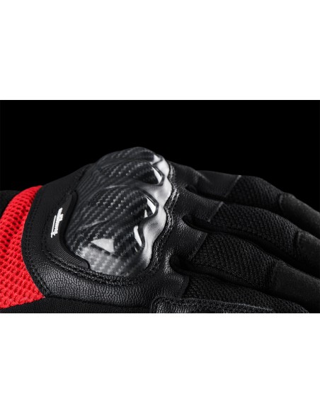 Guantes Furygan Galax Evo Negro y rojo S