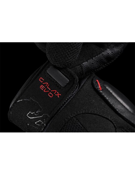 Guantes Furygan Galax Evo Negro y rojo S