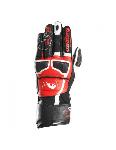 Guantes Furygan STYG15 Negro-blanco-rojo S
