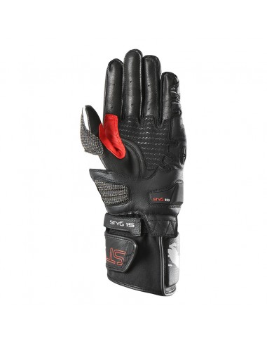 Guantes Furygan STYG15 Negro-blanco-rojo S