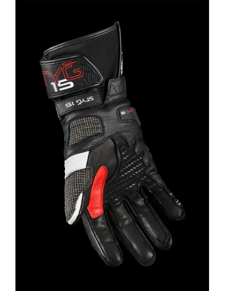 Guantes Furygan STYG15 Negro-blanco-rojo S