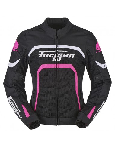 Chaqueta Furygan Mystic Evo Vented Negro-blanco-rosa S