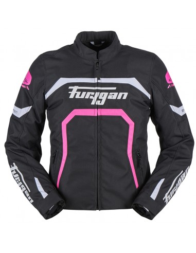 Chaqueta Furygan Mystic Evo Negro-blanco-rosa S
