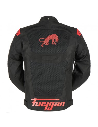 Chaqueta Furygan Atom Vented Evo Negro y rojo S