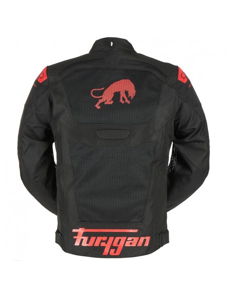 Chaqueta Furygan Atom Vented Evo Negro y rojo S