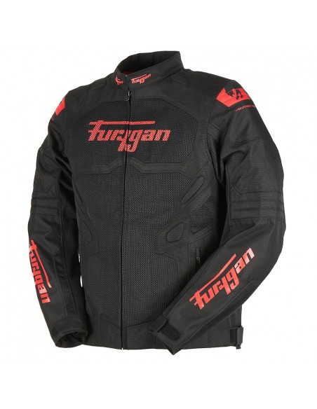 Chaqueta Furygan Atom Vented Evo Negro y rojo S