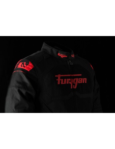 Chaqueta Furygan Atom Vented Evo Negro y rojo S
