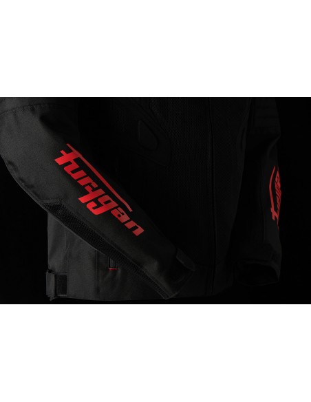 Chaqueta Furygan Atom Vented Evo Negro y rojo S