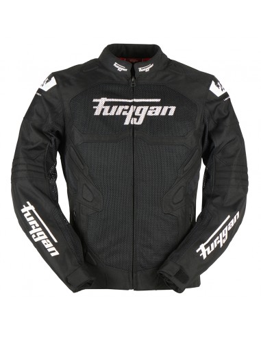 Chaqueta Furygan Atom Vented Evo Negro y blanco S