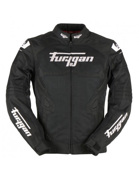 Chaqueta Furygan Atom Vented Evo Negro y blanco S