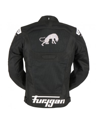 Chaqueta Furygan Atom Vented Evo Negro y blanco S