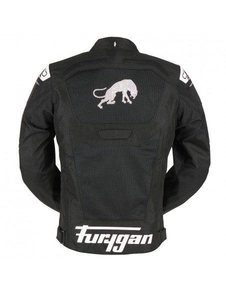 Chaqueta Furygan Atom Vented Evo Negro y blanco S