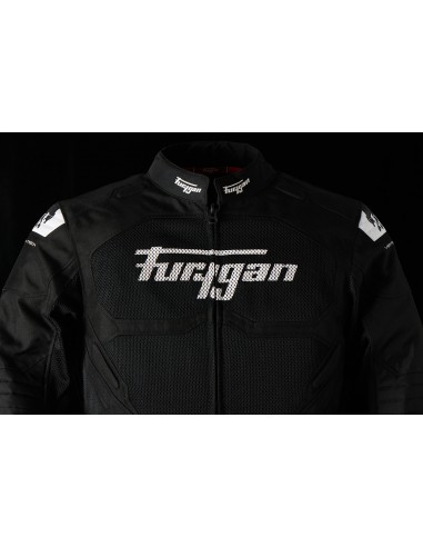 Chaqueta Furygan Atom Vented Evo Negro y blanco S