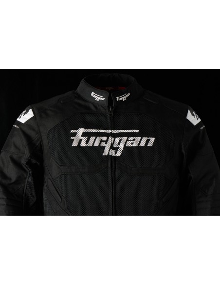 Chaqueta Furygan Atom Vented Evo Negro y blanco S