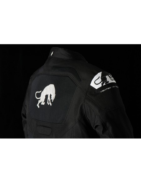 Chaqueta Furygan Atom Vented Evo Negro y blanco S