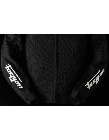 Chaqueta Furygan Atom Vented Evo Negro y blanco S