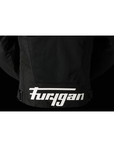 Chaqueta Furygan Atom Vented Evo Negro y blanco S