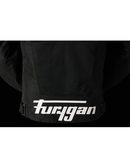 Chaqueta Furygan Atom Vented Evo Negro y blanco S